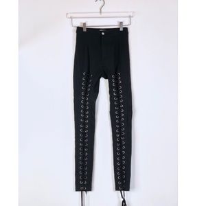 Lace up legging/pant Size S